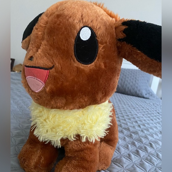 Build A Bear Pokemon Eevee Plush Stuffed Animal 16" - Picture 2 of 6